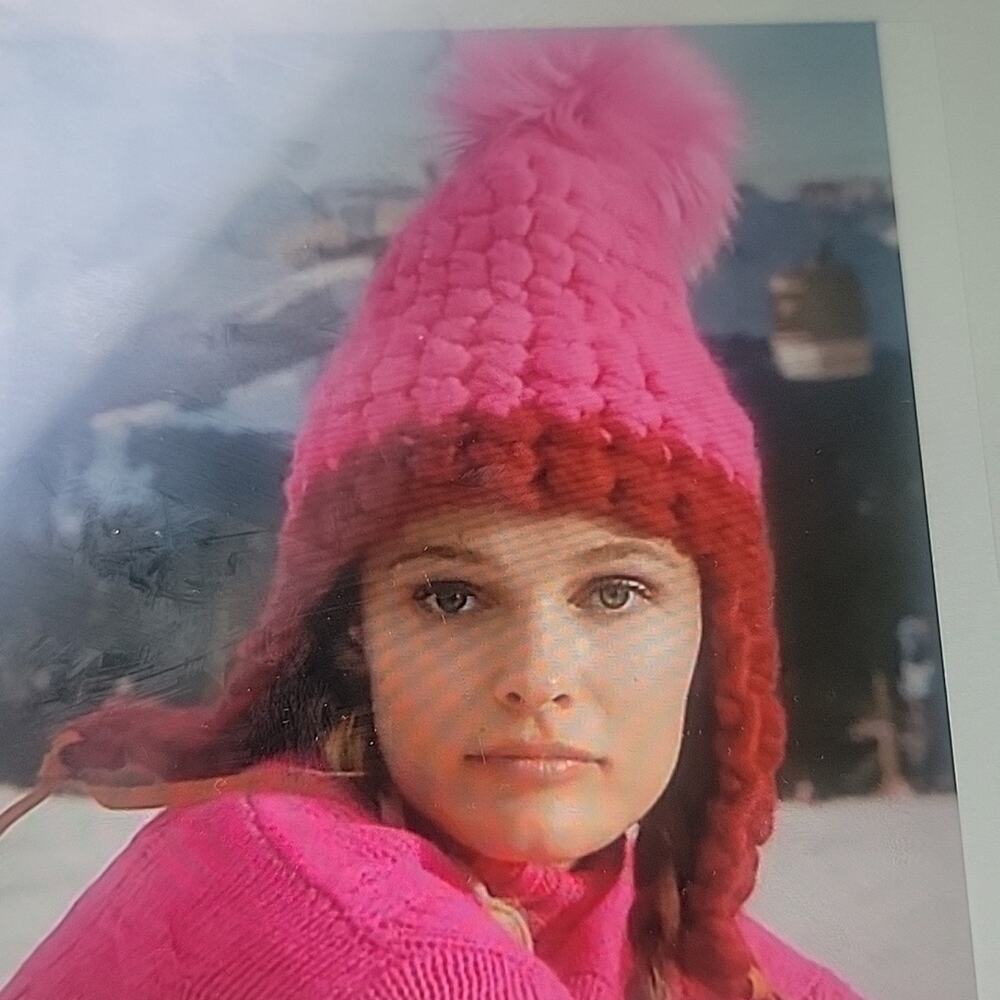 Mischa Lampert Anthropologie Pink Merino Wool Pom Hat NWT